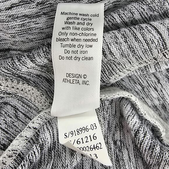 Athleta Womans size XXS Batwing & Robin Gray Cowl Neck Pullover Shirt Top - Picture 8 of 9